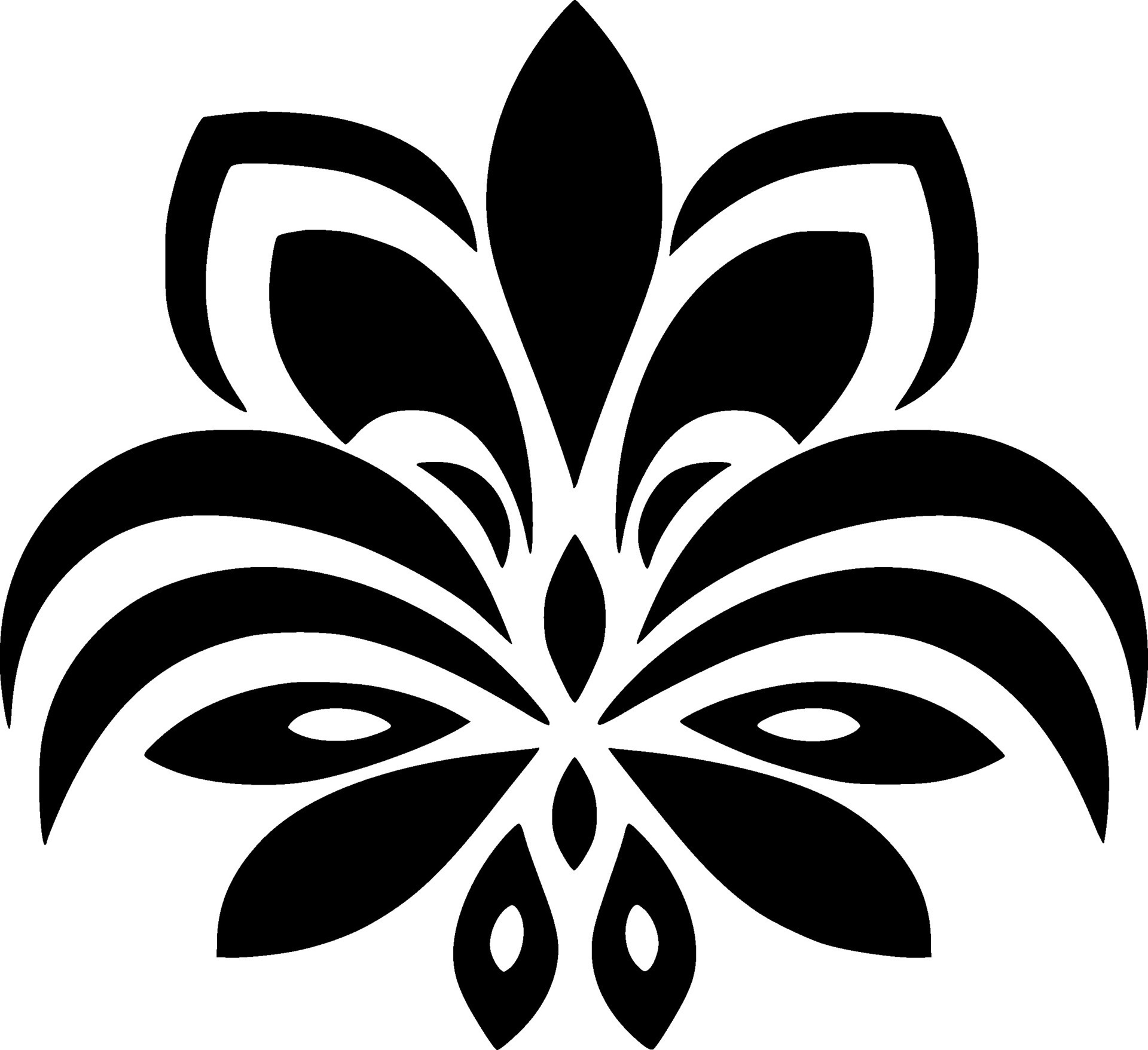 Flower, Black and White Vector illustration 41008130 Vector Art at Vecteezy