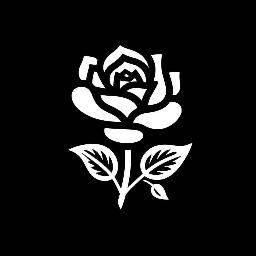 Flower, Minimalist and Simple Silhouette - Vector illustration