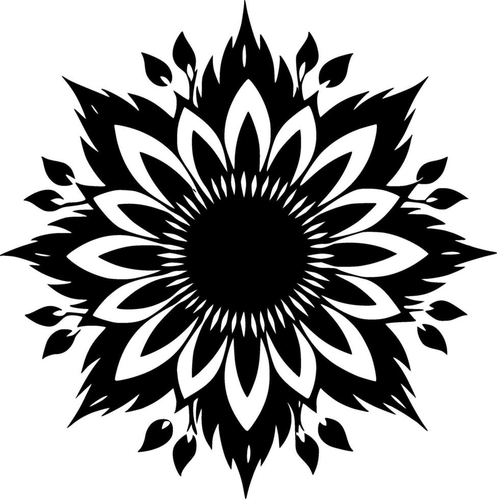 Flower - Minimalist and Flat Logo - Vector illustration