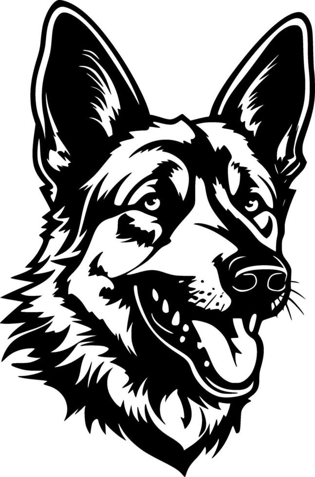 German Shepherd - High Quality Vector Logo - Vector illustration ideal for T-shirt graphic