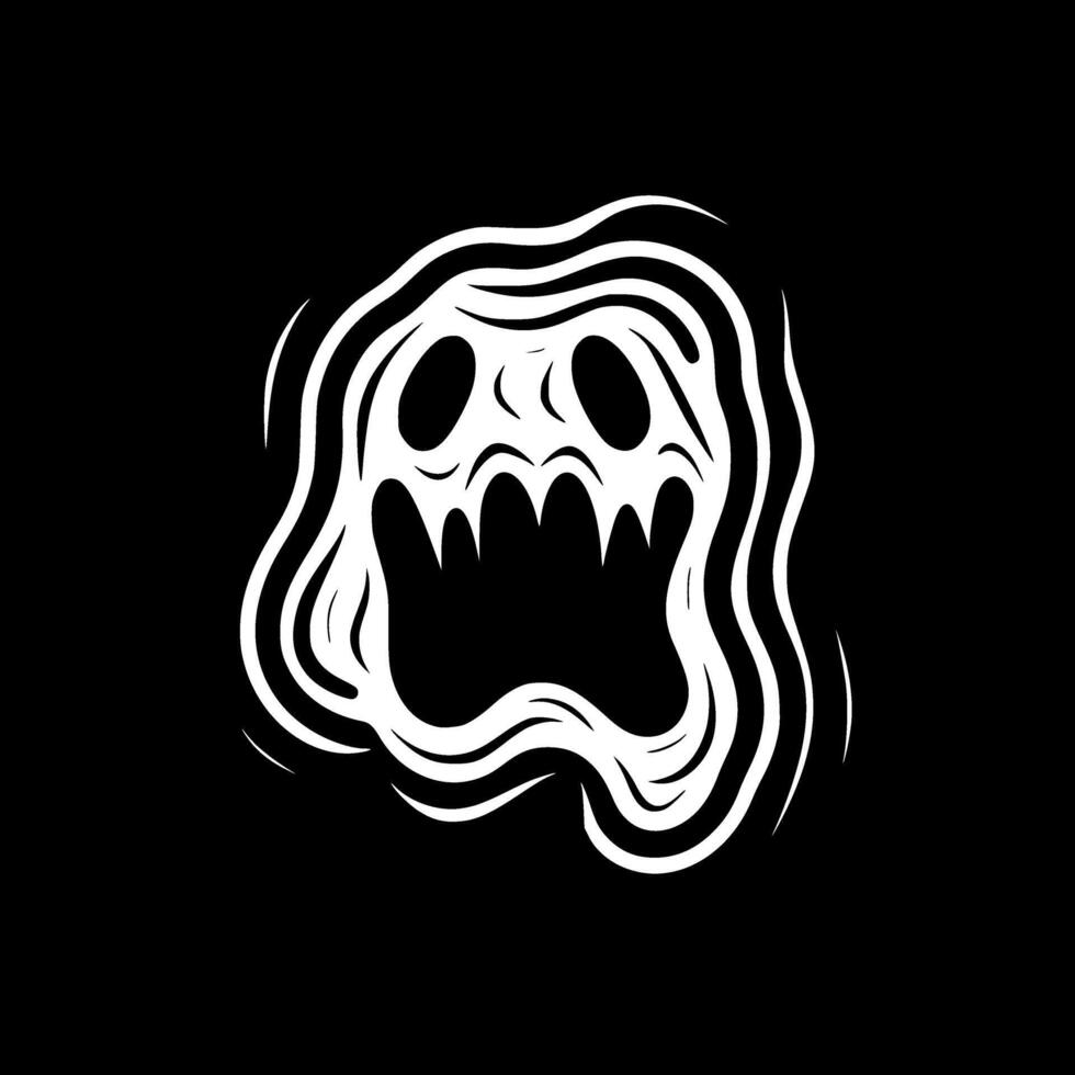 fantasma - minimalista y plano logo - vector ilustración