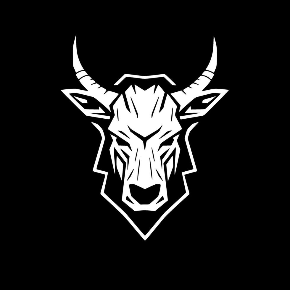 Goat - Black and White Isolated Icon - Vector illustration