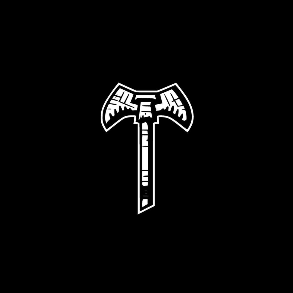 Hammer - Black and White Isolated Icon - Vector illustration