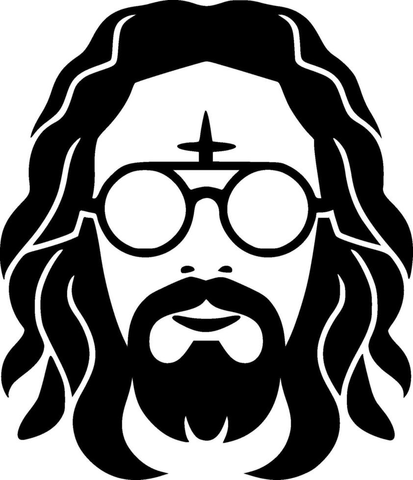 Hippie - High Quality Vector Logo - Vector illustration ideal for T-shirt graphic