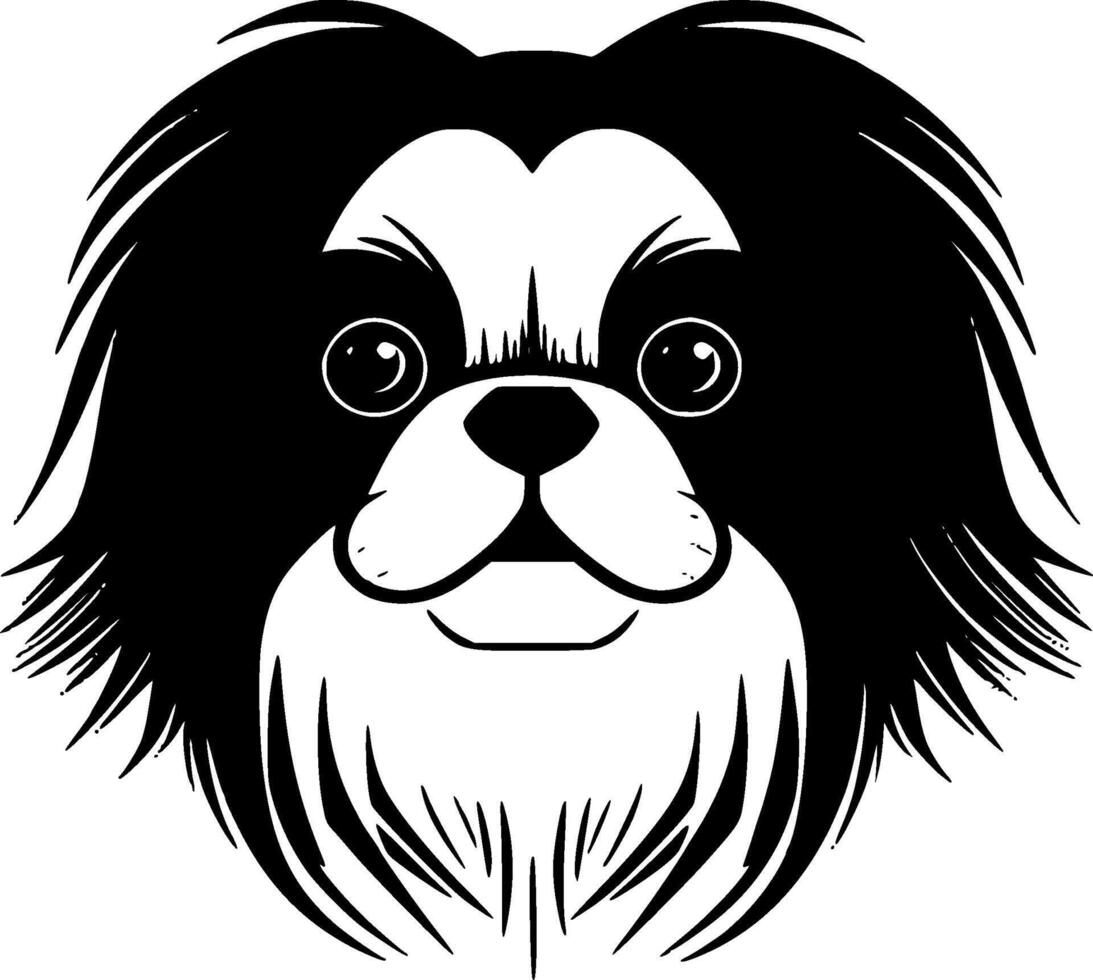 Japanese Chin - High Quality Vector Logo - Vector illustration ideal for T-shirt graphic