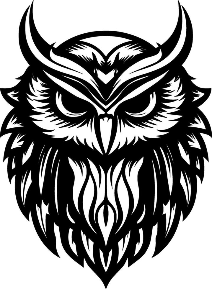 Owl - High Quality Vector Logo - Vector illustration ideal for T-shirt graphic