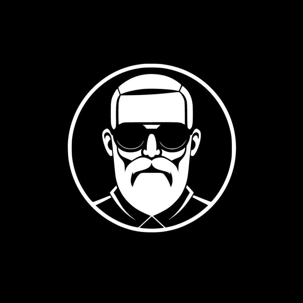 Papa - Minimalist and Flat Logo - Vector illustration