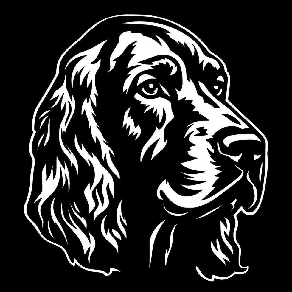 Rhodesian - Black and White Isolated Icon - Vector illustration