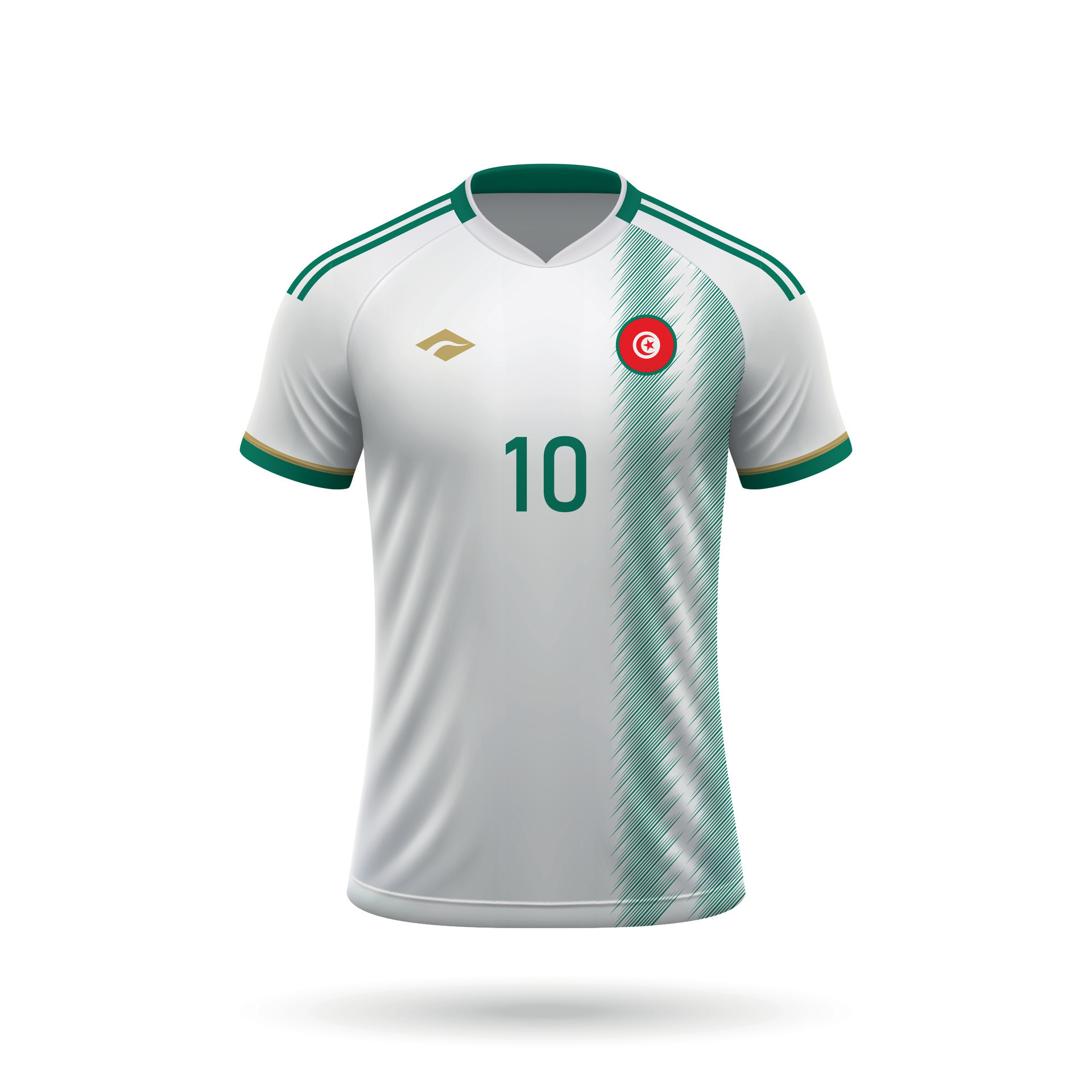 3d realistic soccer jersey Algeria national team 2024 41010323 Vector