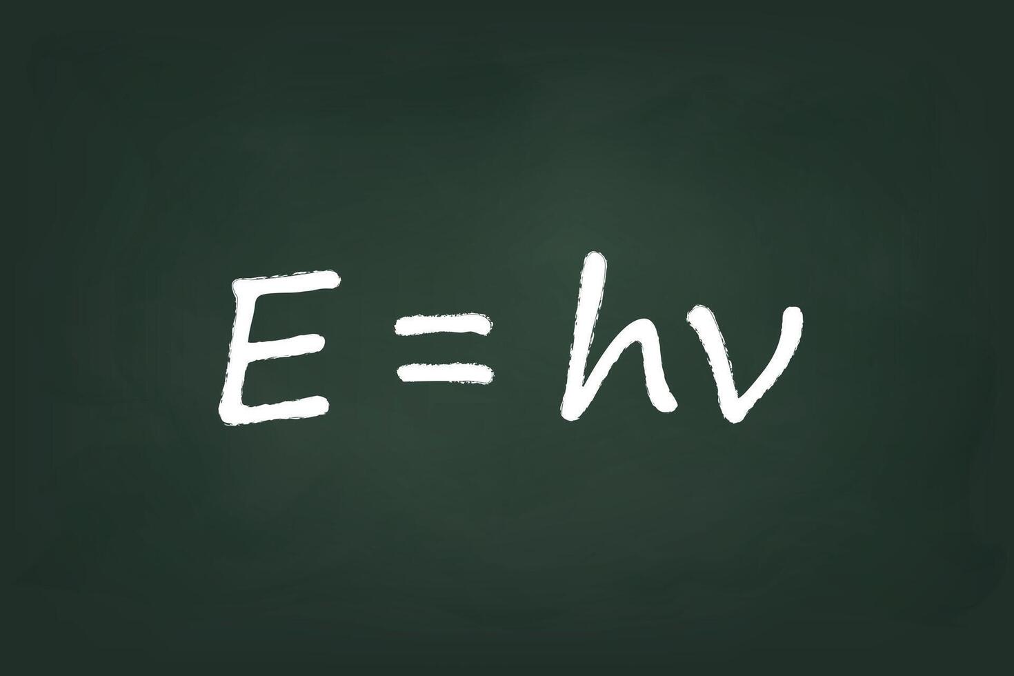 Planck's Equation on Chalkboard blackboard vector