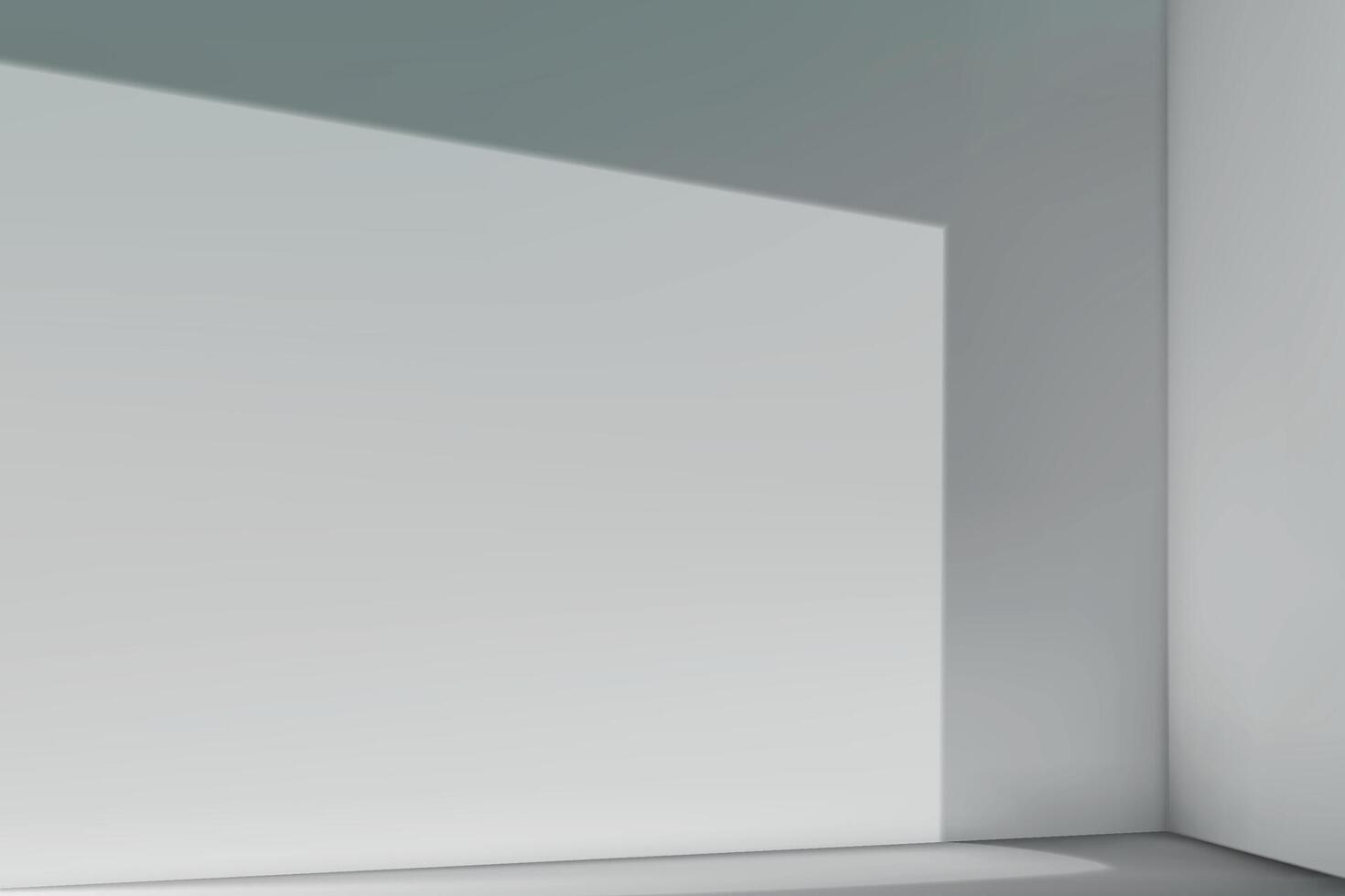 Minimalist composition of light and shadow on a white wall vector