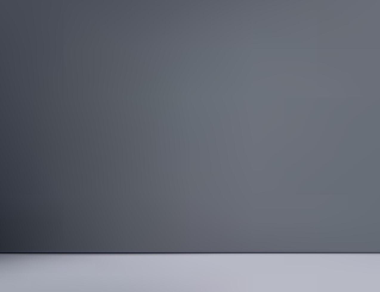 Light gray studio room background with spotlight gradient. vector