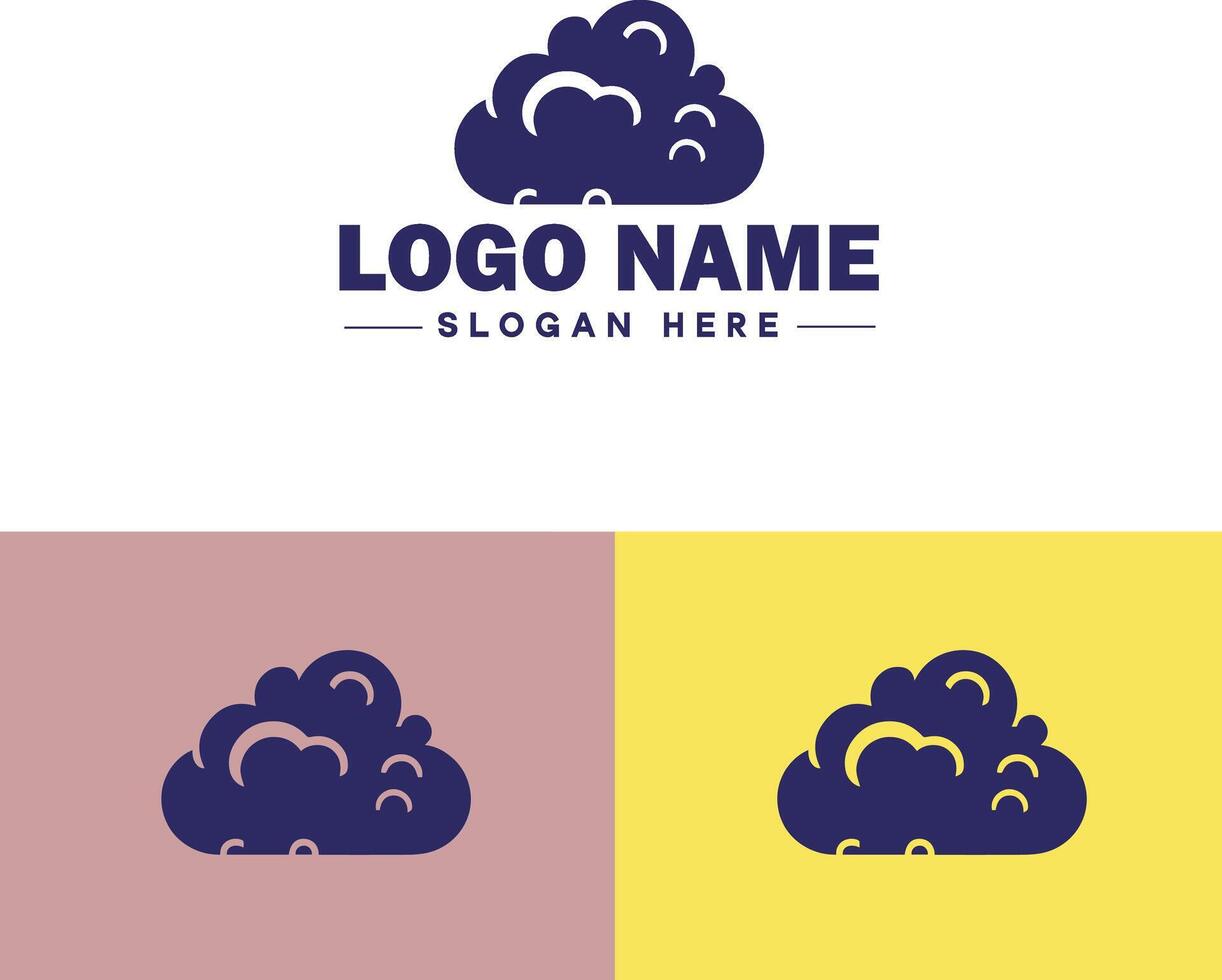 nube logo icono vector Arte gráficos para negocio marca aplicación icono cielo nube logo modelo