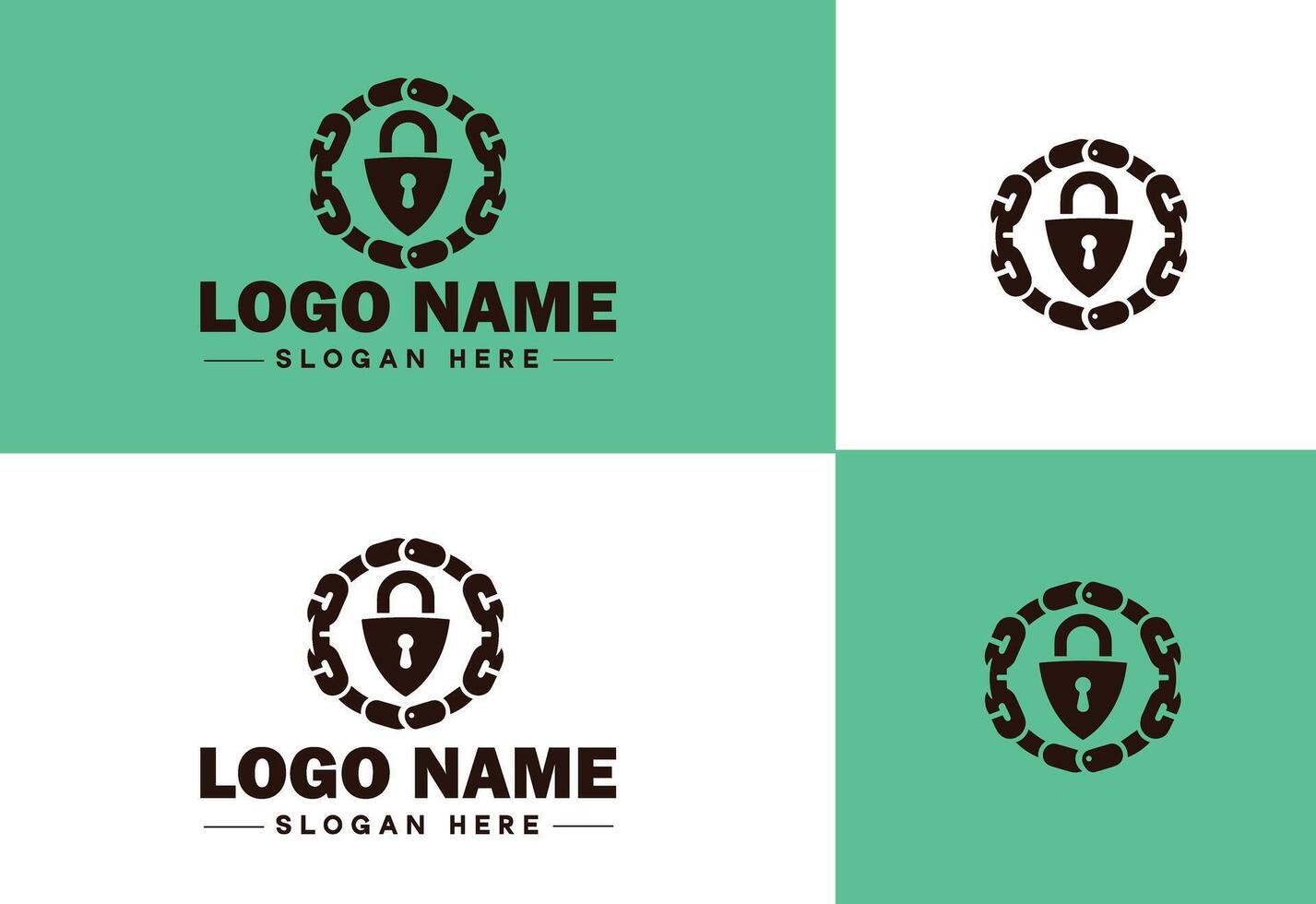 Chain icon logo vector art graphics for business brand app icon Chain logo template