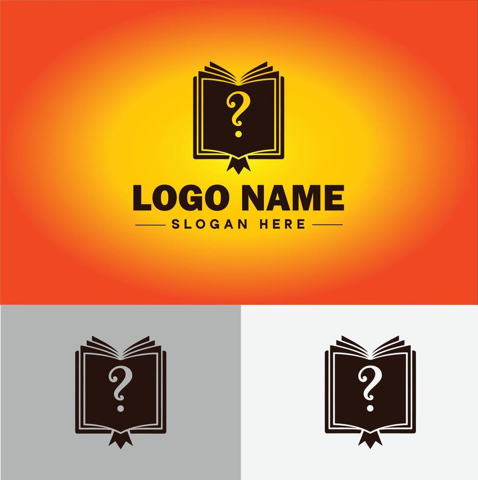book logo icon vector for bookstore book company publisher encyclopedia library education logo template