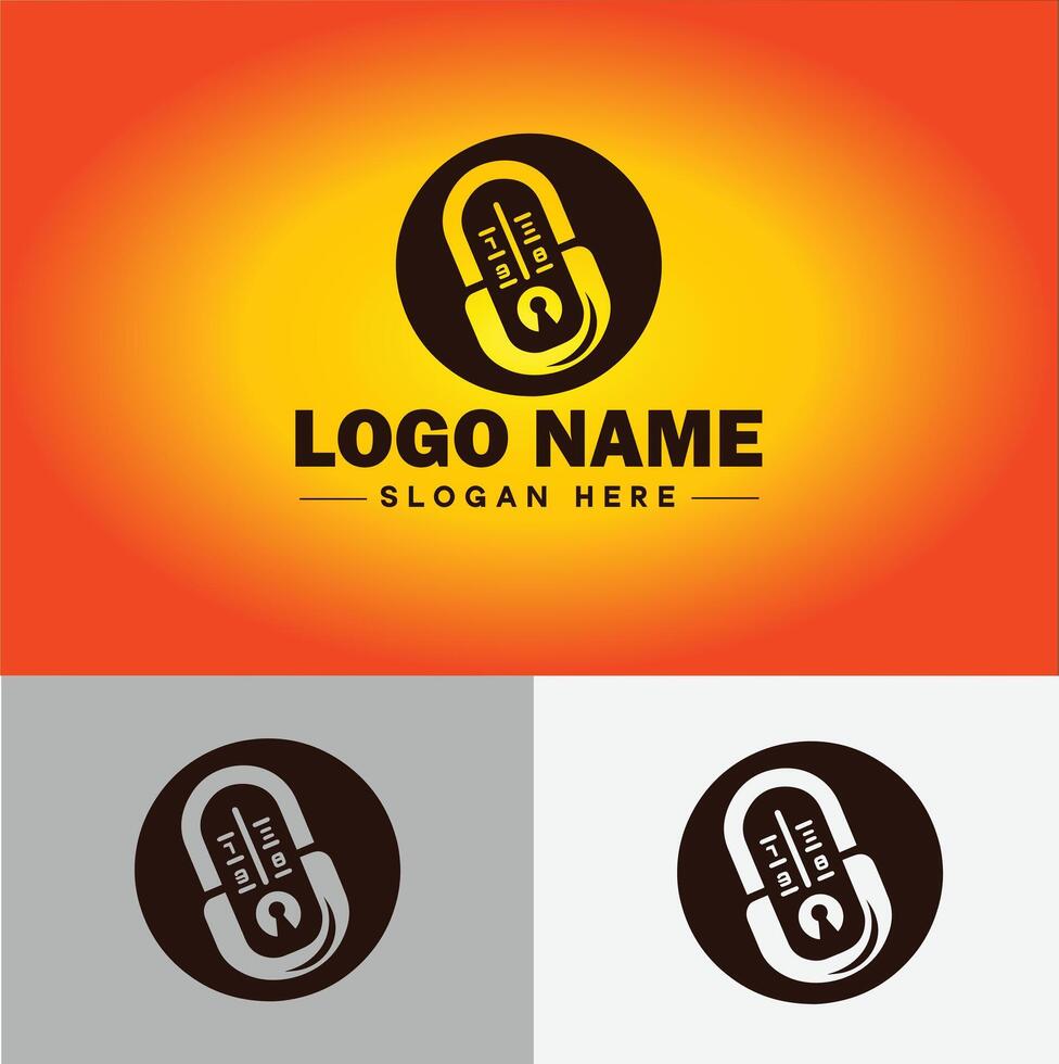 Lock icon logo safety security protection vector for business brand icon lock logo template