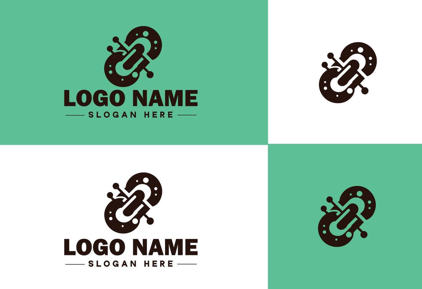 Chain icon logo vector art graphics for business brand app icon Chain logo template