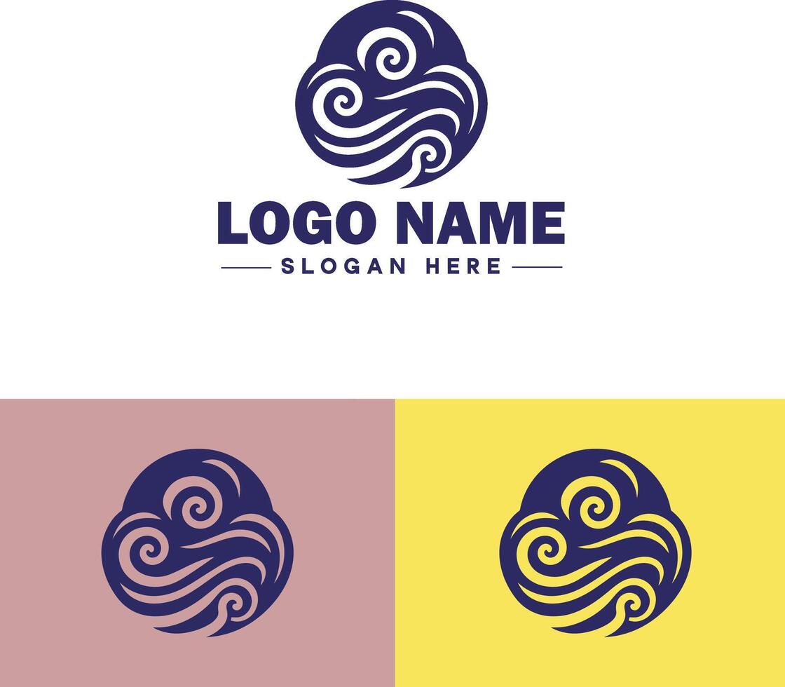 Cloud logo icon vector art graphics for business brand app icon sky cloud logo template
