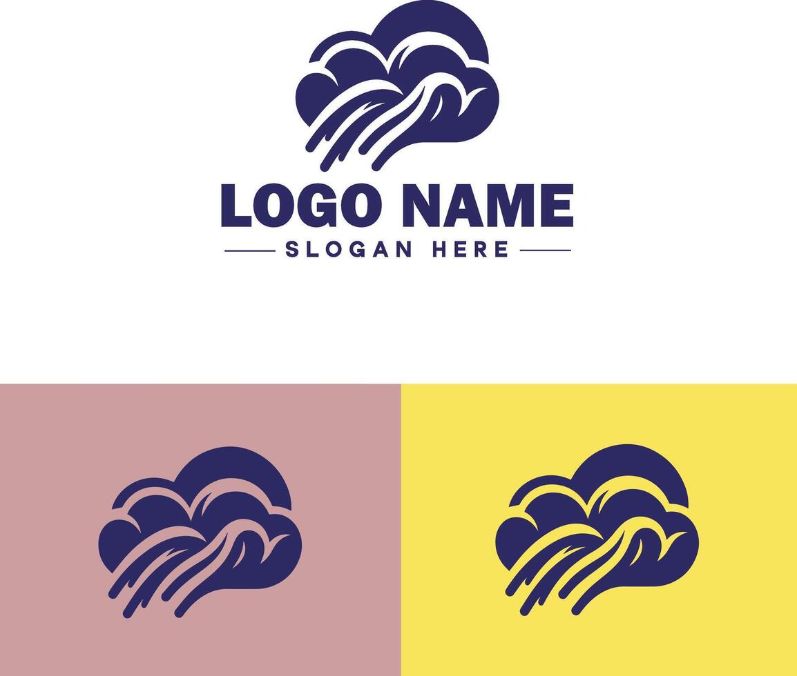 nube logo icono vector Arte gráficos para negocio marca aplicación icono cielo nube logo modelo