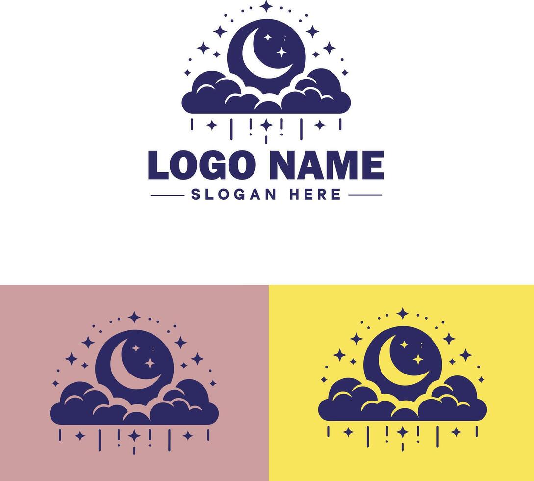 Cloud logo icon vector art graphics for business brand app icon sky cloud logo template