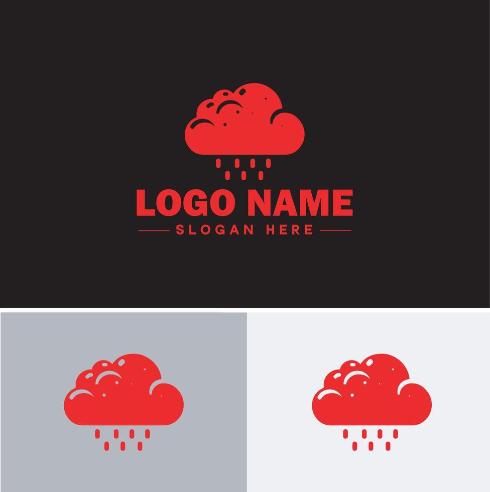 Cloud logo icon vector art graphics for business brand app icon sky cloud logo template