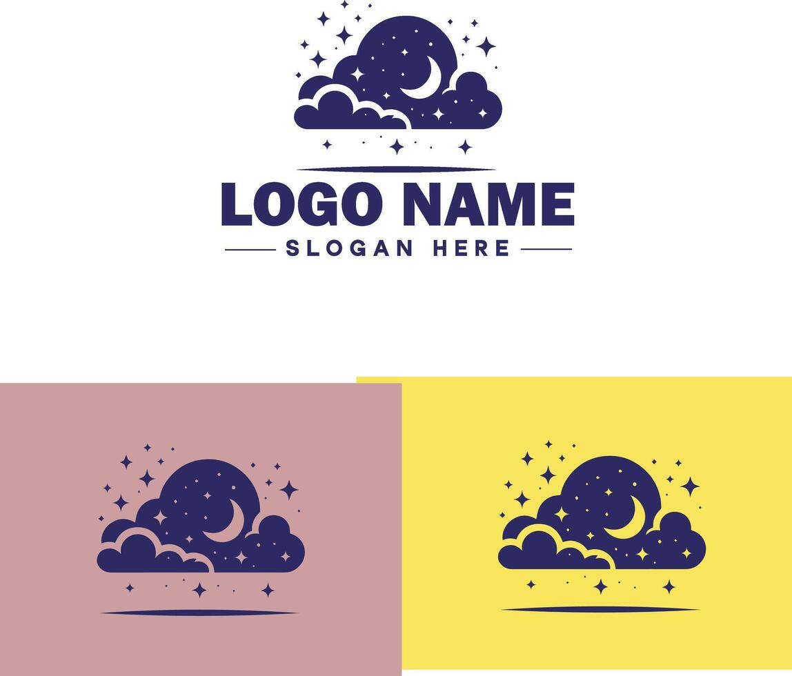 Cloud logo icon vector art graphics for business brand app icon sky cloud logo template