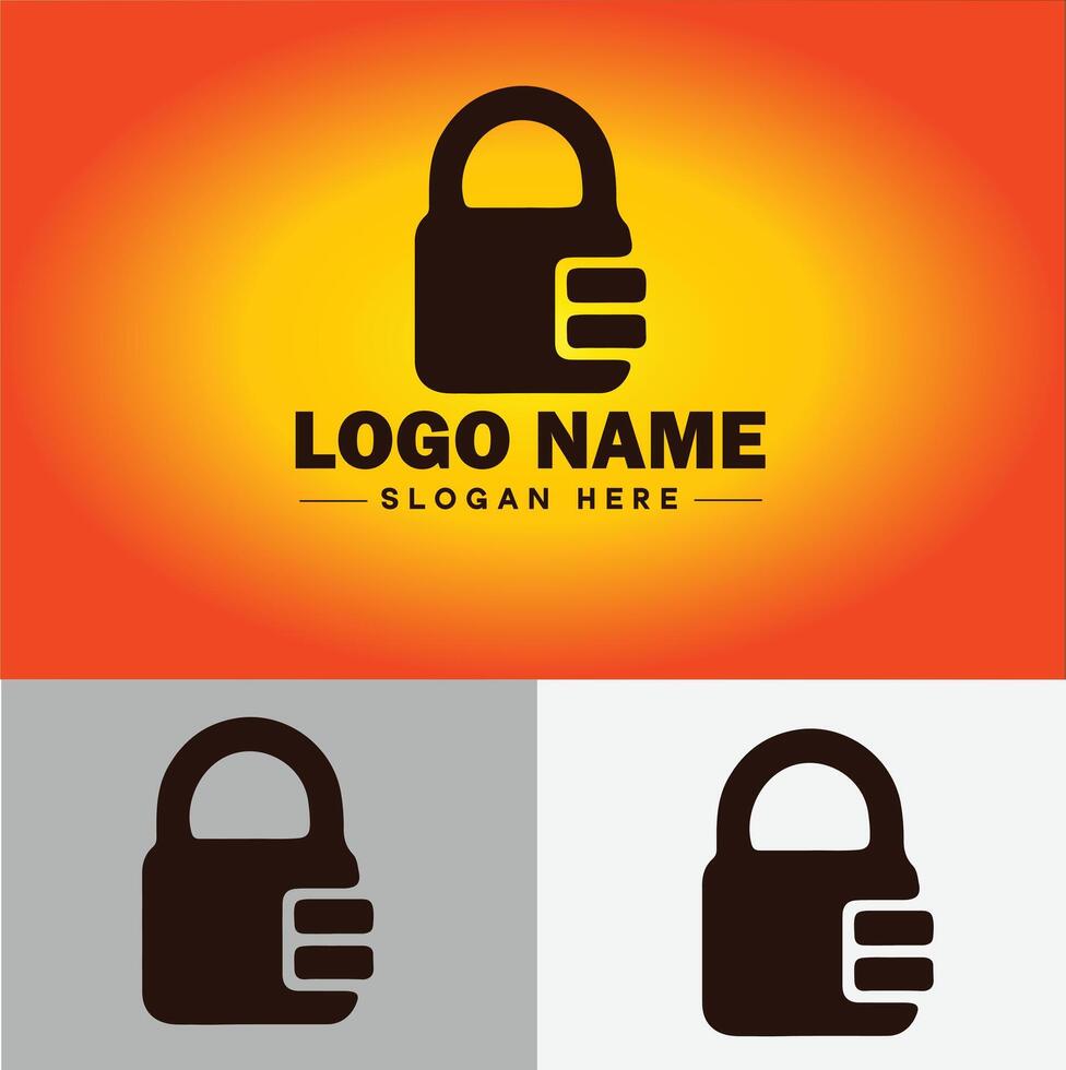 bloquear icono logo la seguridad seguridad proteccion vector para negocio marca icono bloquear logo modelo