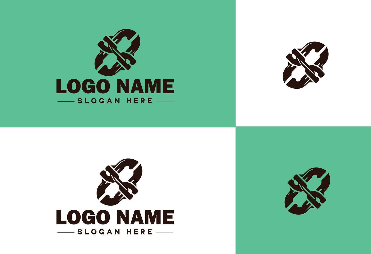 Chain icon logo vector art graphics for business brand app icon Chain logo template