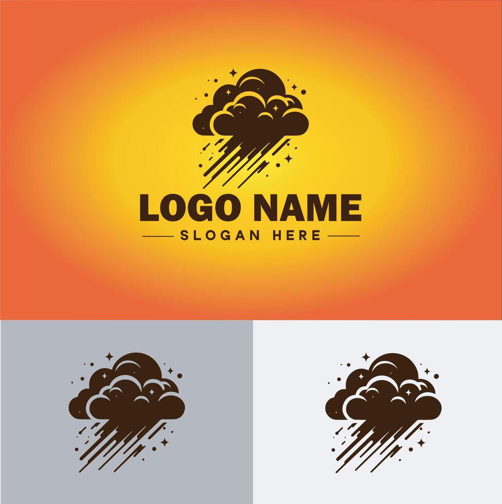 Cloud logo icon vector art graphics for business brand app icon sky cloud logo template