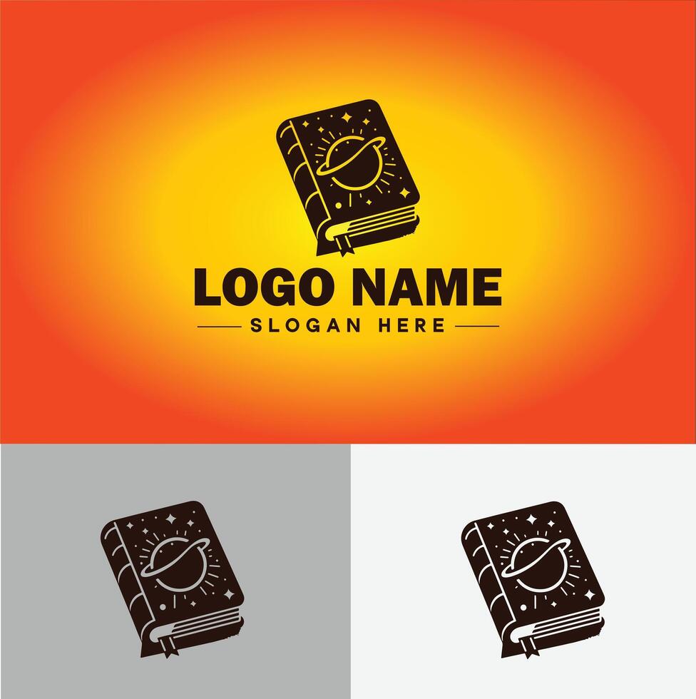 book logo icon vector for bookstore book company publisher encyclopedia library education logo template
