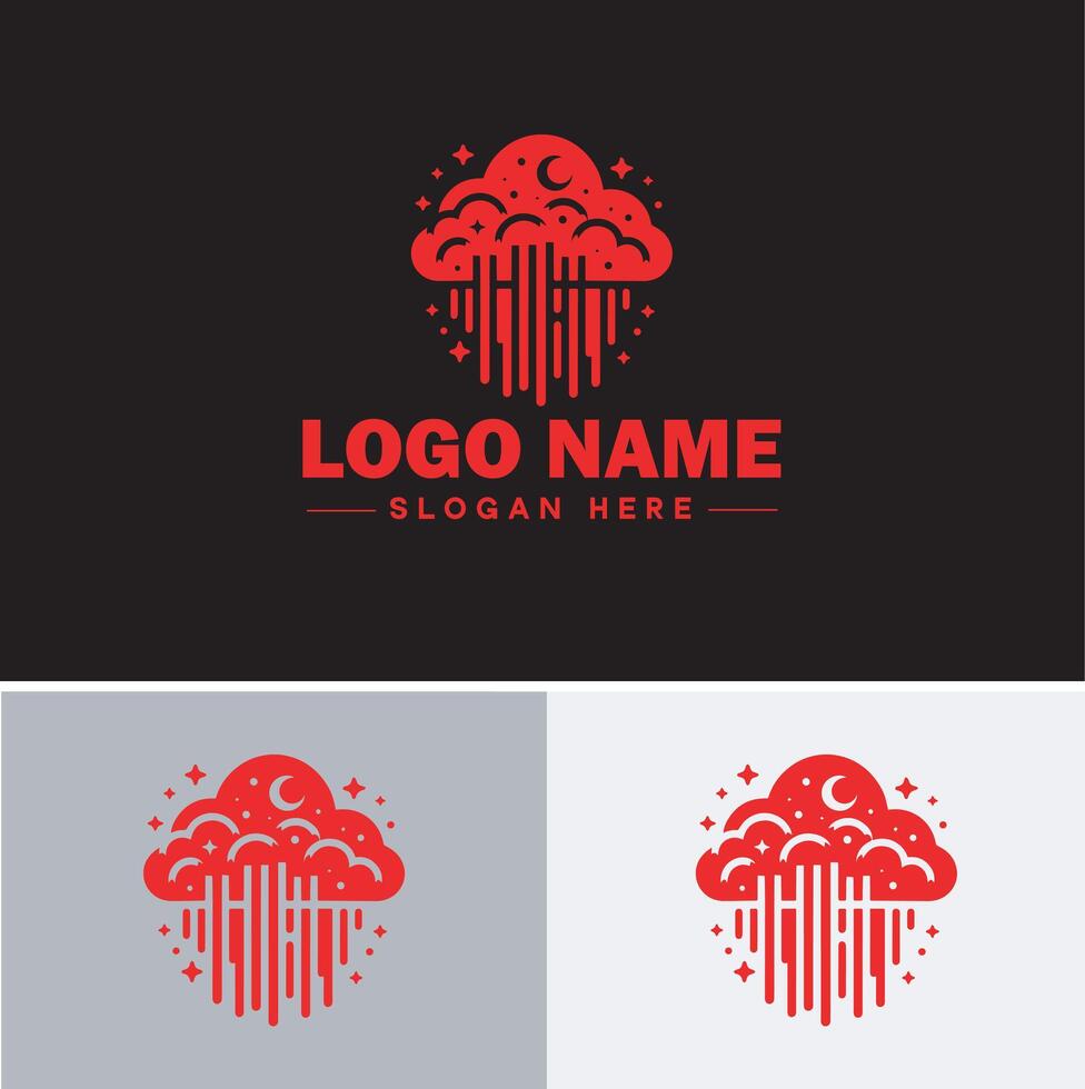 nube logo icono vector Arte gráficos para negocio marca aplicación icono cielo nube logo modelo