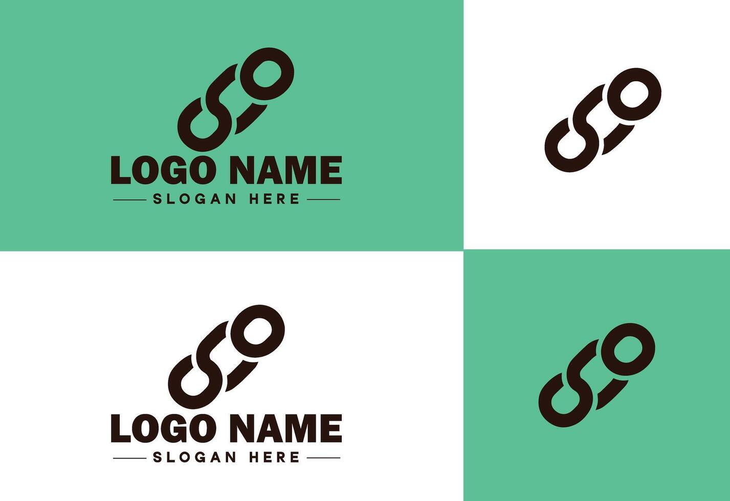 Chain icon logo vector art graphics for business brand app icon Chain logo template