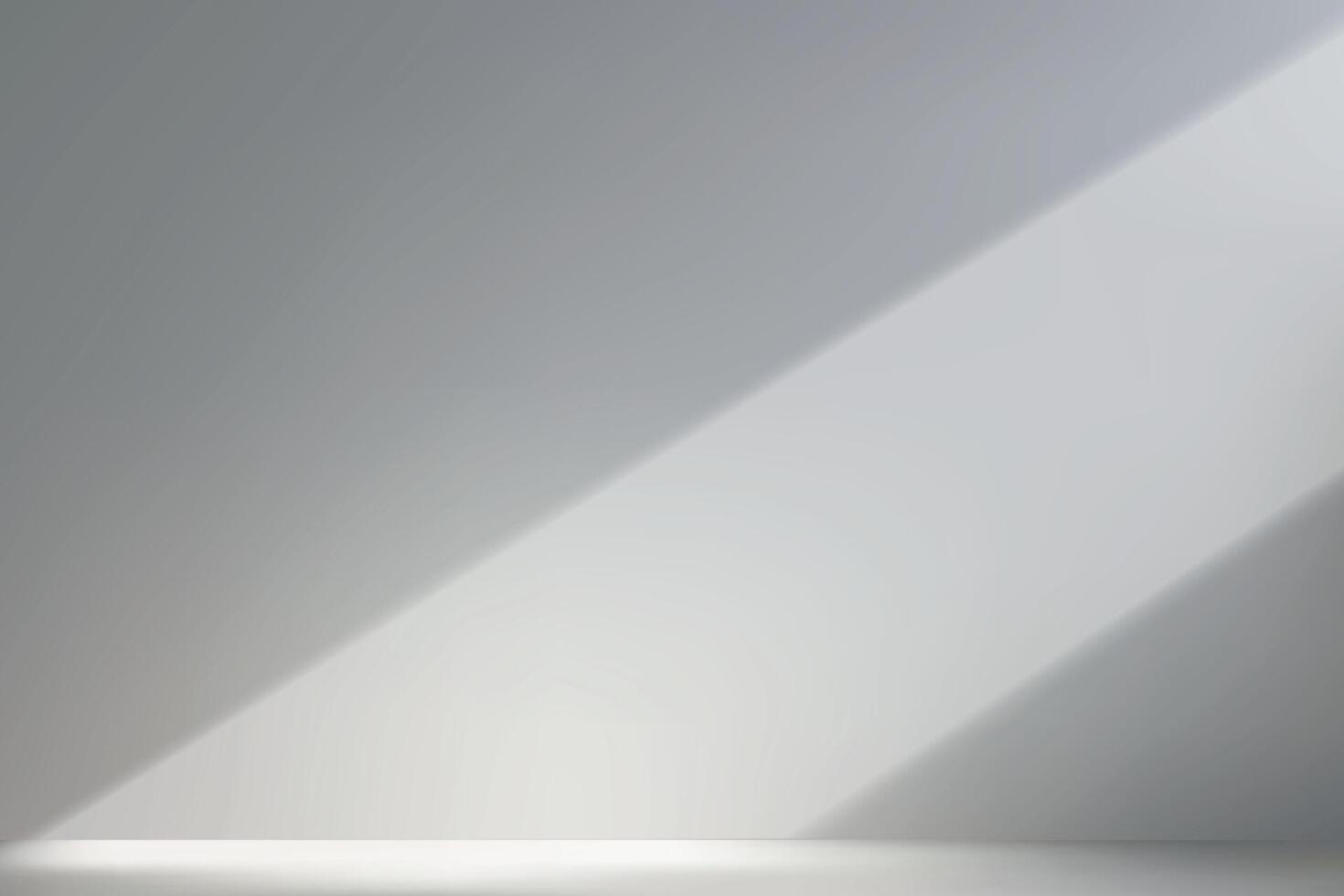 Minimalist composition of light and shadow on a white wall vector