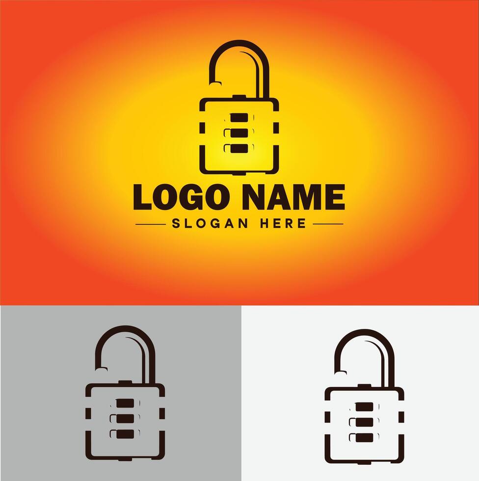 bloquear icono logo la seguridad seguridad proteccion vector para negocio marca icono bloquear logo modelo