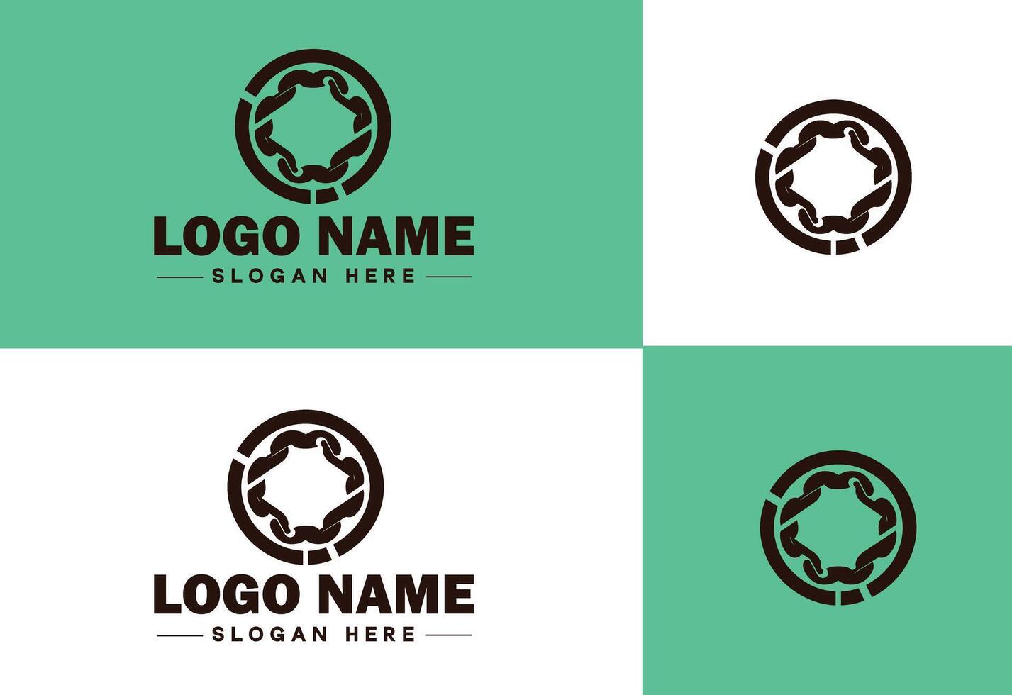 Chain icon logo vector art graphics for business brand app icon Chain logo template