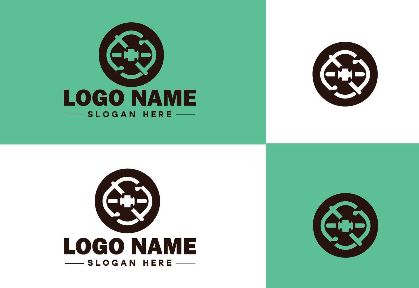 Chain icon logo vector art graphics for business brand app icon Chain logo template
