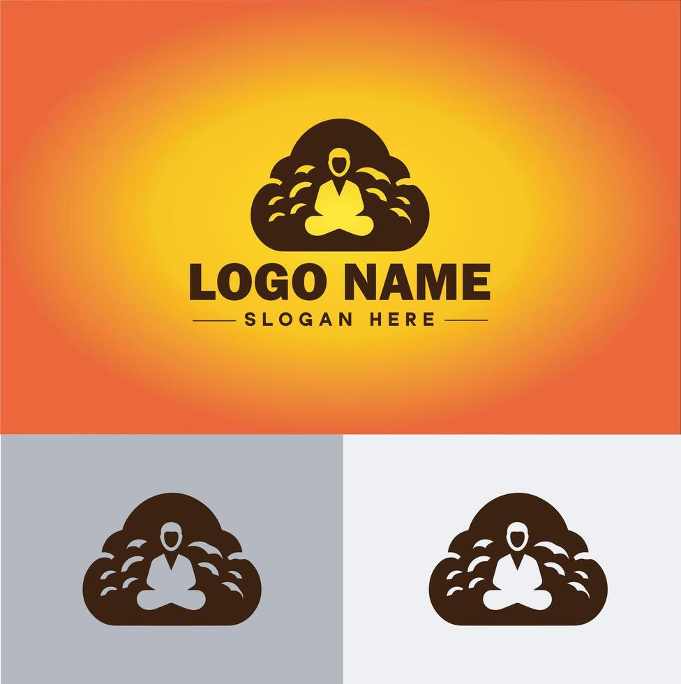 Cloud logo icon vector art graphics for business brand app icon sky cloud logo template