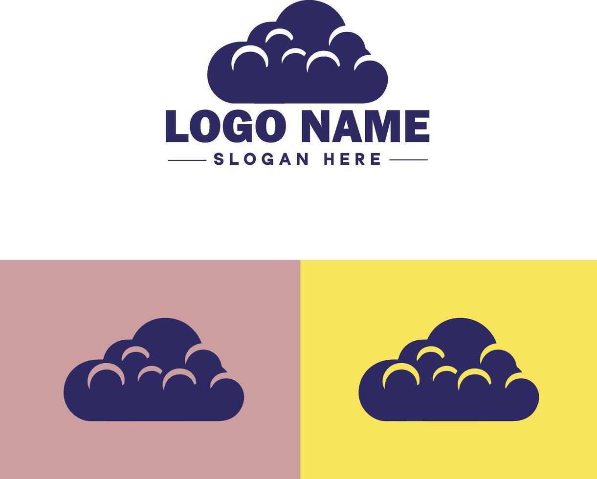 Cloud logo icon vector art graphics for business brand app icon sky cloud logo template