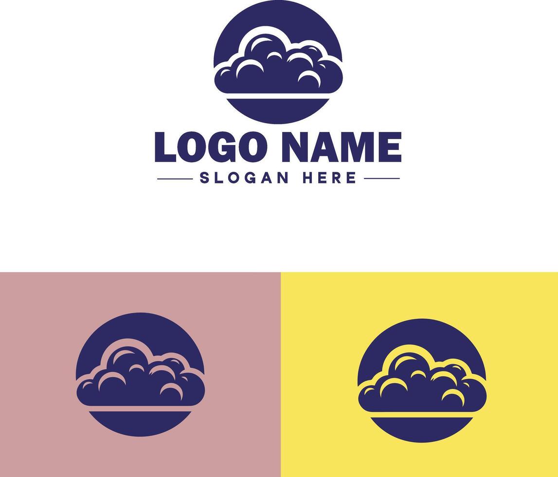 Cloud logo icon vector art graphics for business brand app icon sky cloud logo template