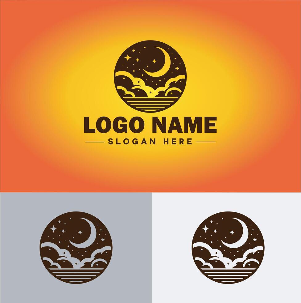 nube logo icono vector Arte gráficos para negocio marca aplicación icono cielo nube logo modelo