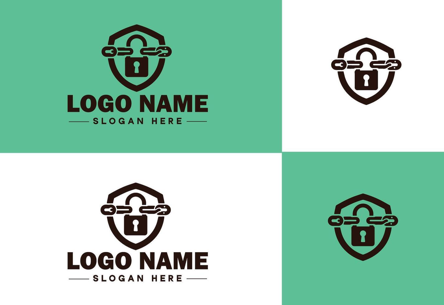 Chain icon logo vector art graphics for business brand app icon Chain logo template