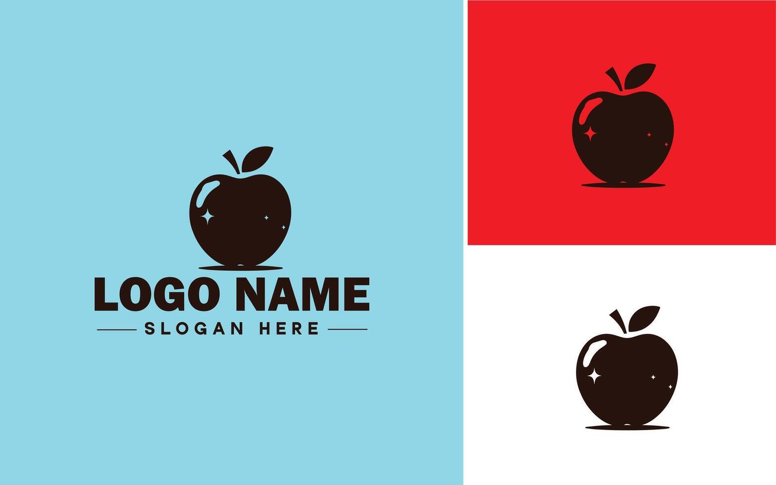 manzana icono logo vector Arte gráficos para negocio marca icono manzana frutas Fresco logo modelo