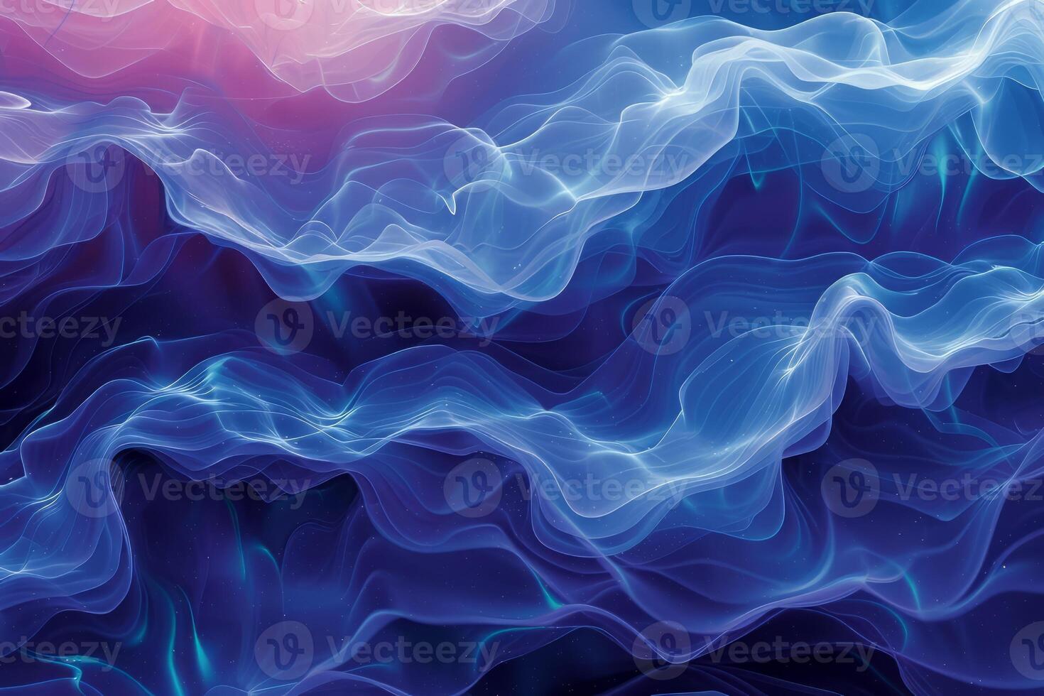 AI generated Abstract blue and pink wave pattern background suitable for digital designs, presentations, social media graphics, posters, and artistic projects. photo