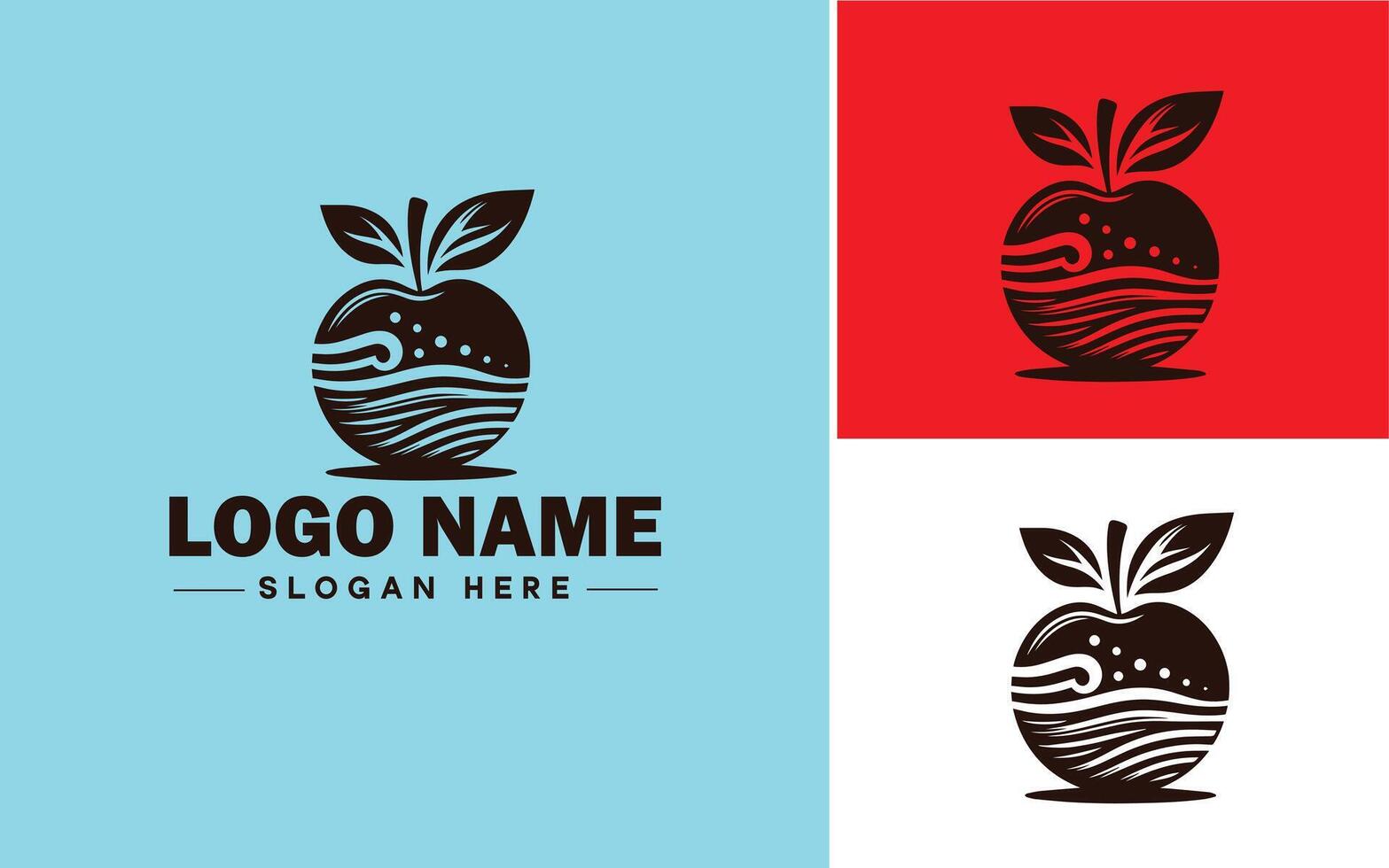 manzana icono logo vector Arte gráficos para negocio marca icono manzana frutas Fresco logo modelo