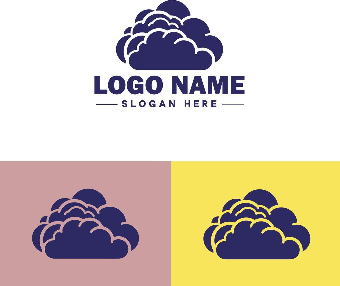 nube logo icono vector Arte gráficos para negocio marca aplicación icono cielo nube logo modelo