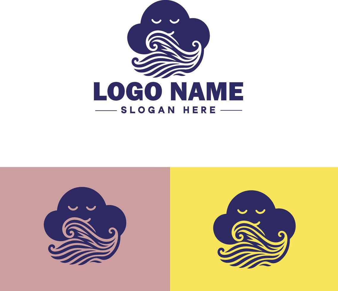 Cloud logo icon vector art graphics for business brand app icon sky cloud logo template