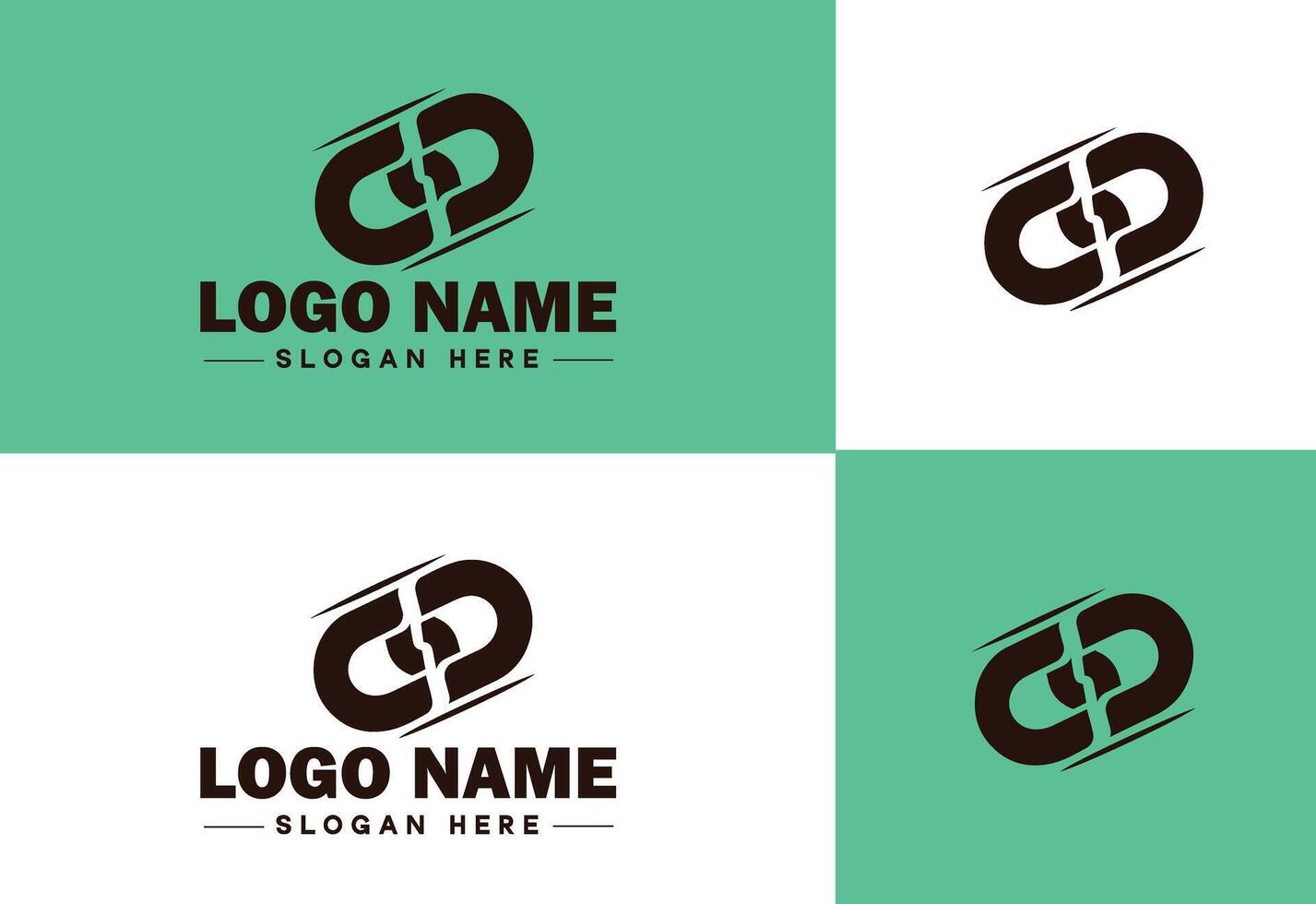 Chain icon logo vector art graphics for business brand app icon Chain logo template