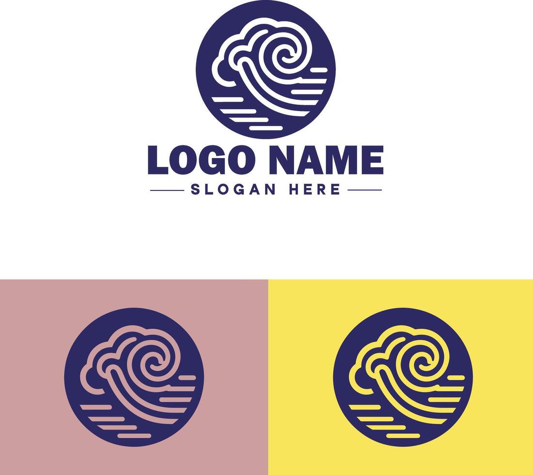 Cloud logo icon vector art graphics for business brand app icon sky cloud logo template