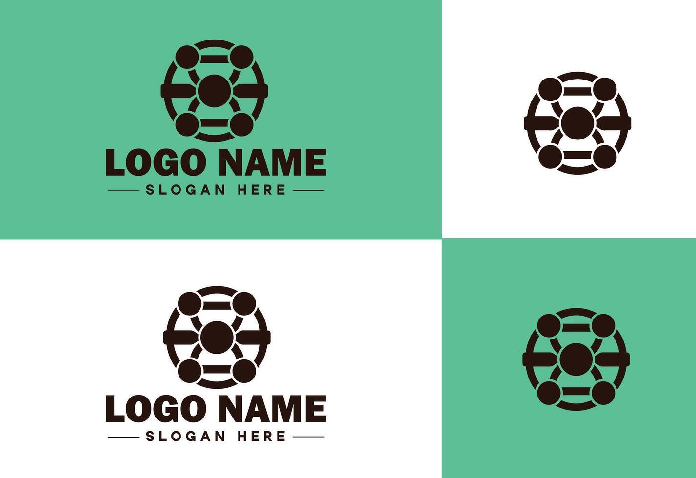 Chain icon logo vector art graphics for business brand app icon Chain logo template