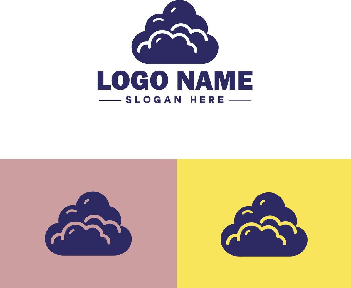 nube logo icono vector Arte gráficos para negocio marca aplicación icono cielo nube logo modelo